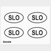 Slovenië "SLO" Ovale Sticker (Vel)