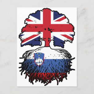 Slovenië Slovenian British UK Verenigd Koninkrijk Briefkaart