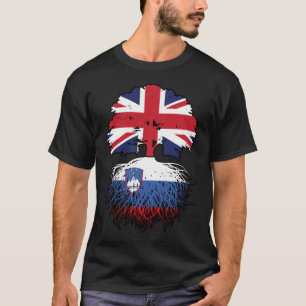 Slovenië Slovenian British UK Verenigd Koninkrijk T-shirt