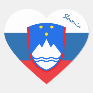Slovenië Sticker, Hart, Patriottische Sloveense Vl Hart Sticker