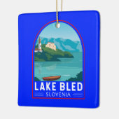 Slovenië Travel Reis Travel Art Keramisch Ornament (Links)