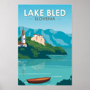 Slovenië Travel Reis Travel Art  Poster