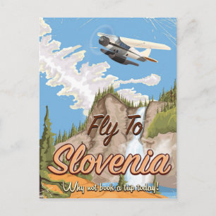 Slovenië vintage reisposter briefkaart