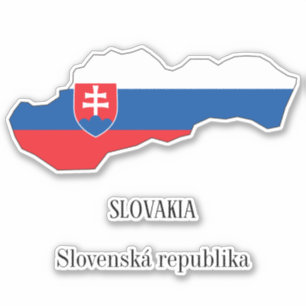 Slovenië Vlag Charmante Patriottische Kaart Sticker