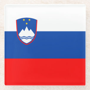 Slovenië Vlag Glazen Onderzetter