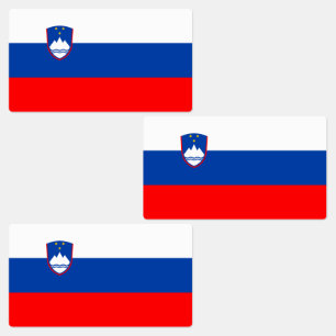 Slovenië Vlag Labels