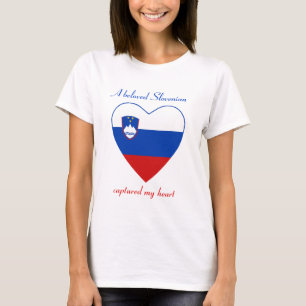 Slovenië Vlag Liefje T-shirt