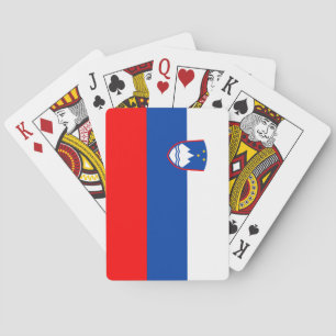 Slovenië Vlag Pokerkaarten