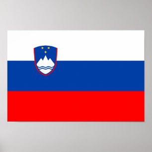 Slovenië Vlag Poster