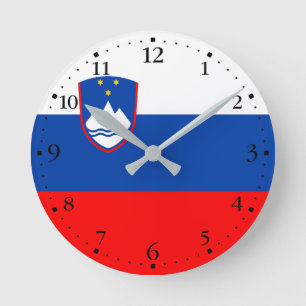 Slovenië Vlag Ronde Klok