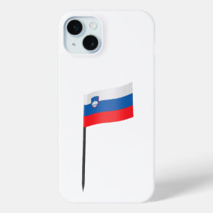 Slovenië vlag tandenstoker iPhone 15 mini hoesje