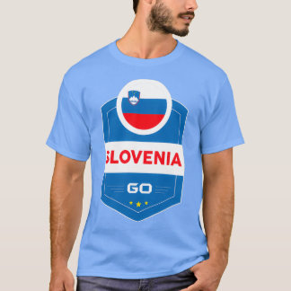 SLOVENIË VLAGSHIELD T-SHIRT