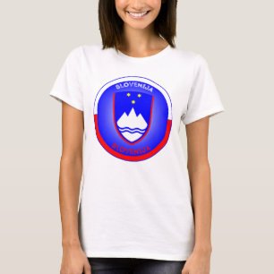 Slovenië Wapenschild Cirkelvorm T-shirt