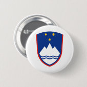 slovenië wapenschild ronde button 5,7 cm (Voorkant /achterkant)
