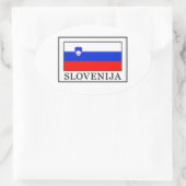 Slovenija Ovale Sticker (Tas)