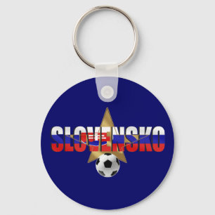 Slovensko football cadeaus voor voetbalsterren sleutelhanger