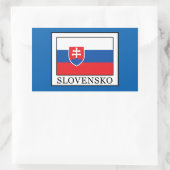 Slovensko Rechthoekige Sticker (Tas)