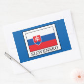 Slovensko Rechthoekige Sticker (Envelop)