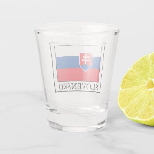 Slovensko Shot Glas (Achterkant)