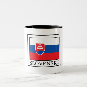 Slovensko Tweekleurige Koffiemok