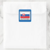 Slovensko Vierkante Sticker (Tas)