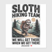 Slow and Steady Sloth Hiking Team Sticker (Vel)