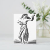 Slow Dancing Paar Briefkaart (Staand voorkant)