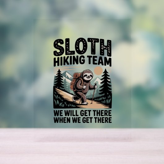 Slow Days Sunny Vibes Luiaard Hangmat Trop Acryl Bord (Neutraal)