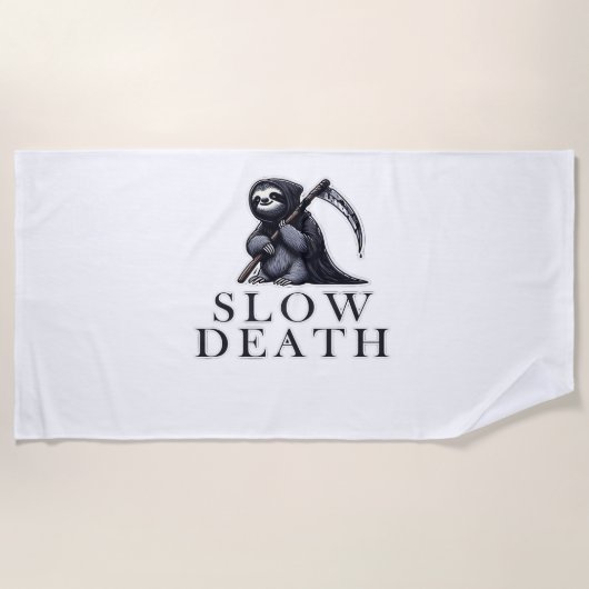 Slow Death Essential T-Shirt Strandlaken (Voorkant)