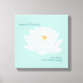 Slow Down, Ain't Times Square - De Witte Lotus Canvas Afdruk (Voorkant)