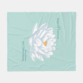Slow Down, Ain't Times Square - De Witte Lotus Fleece Deken (Voorkant (Horizontaal))
