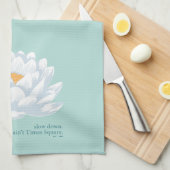 Slow Down, Ain't Times Square - De Witte Lotus Theedoek (Quarter Fold)