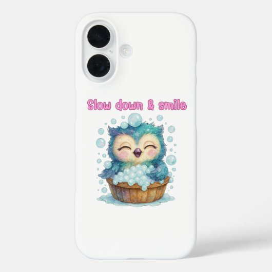 Slow Down en Glimlach – Positieve Vibes Case-Mate iPhone Case (Achterkant)