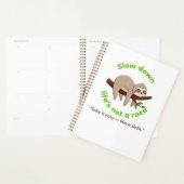 Slow Down – traag grafisch T-shirt en cadeau Planner (Display)