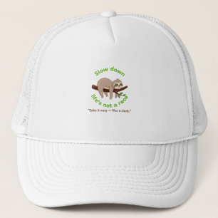 Slow Down – traag grafisch T-shirt en cadeau Trucker Pet