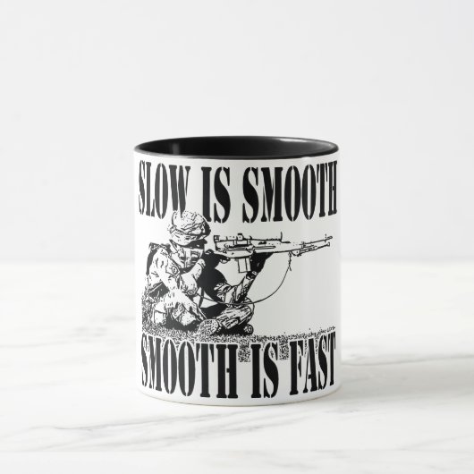 SLOW IS SLIOTH SMOOOTH IS SNELLE SNIPER GEAR MOK (Midden)