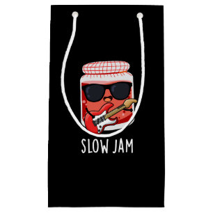 Slow Jam Funny Food Pun Dark BG Klein Cadeauzakje