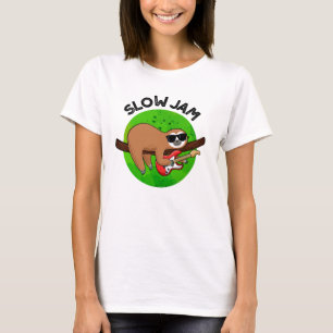 Slow Jam Funny Music Animal Pun T-shirt