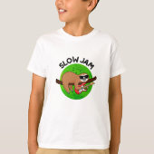 Slow Jam Funny Music Animal Pun T-shirt (Voorkant)