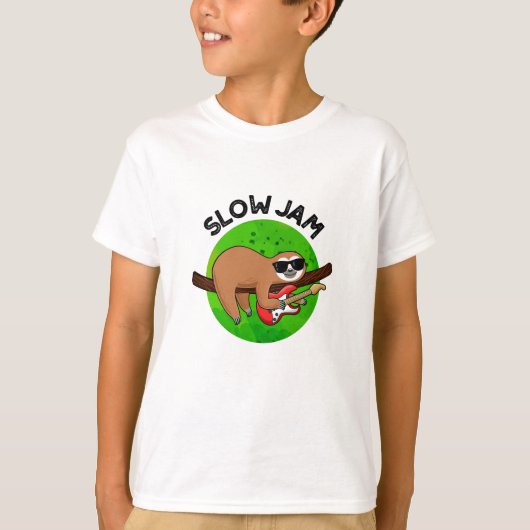 Slow Jam Funny Music Animal Pun T-shirt (Voorkant)
