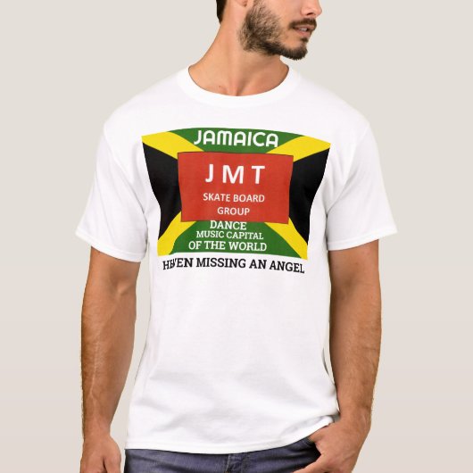 SLOW JAM. MISSING AN ANGEL Heren Basic T-shirt (Voorkant)