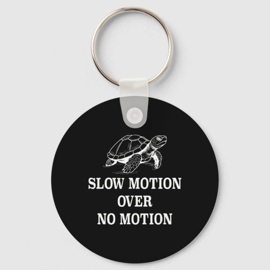 Slow Motion Over No Motion Turtle Meme 1 Sleutelhanger (Voorkant)