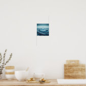 Slow motion waterdruppel poster (Keuken)