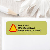 Slow Moving Sign Snail Mail Retouradres Label (Insitu)