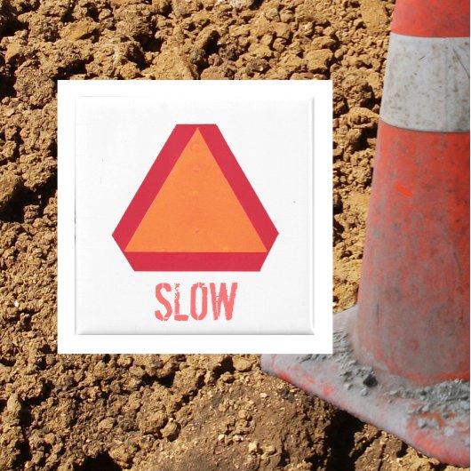 Slow Moving Vehicle Sign Magnet Magneet