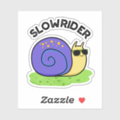 Slow Rider Grappige Low Rider Slak Pun Sticker (Vel)