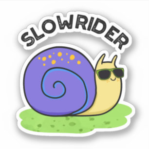 Slow Rider Grappige Low Rider Slak Pun Sticker