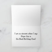 SLOW/SINCER OP DE BIRTHDAY VAN DE SISTER KAART (Binnen)