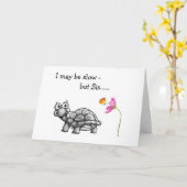 SLOW/SINCER OP DE BIRTHDAY VAN DE SISTER KAART (Gele Bloem)