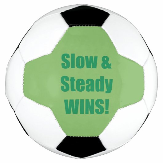Slow & Steady WINS! Voetbal (Voorkant)